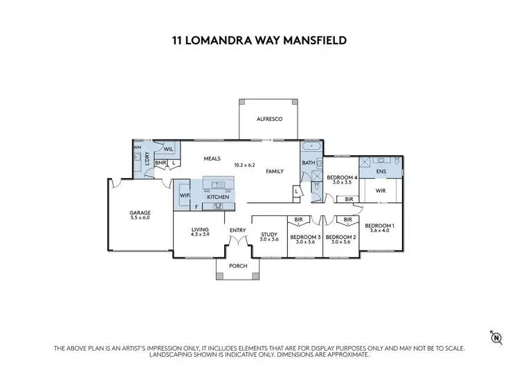 Floorplan of Homely house listing, 11 Lomandra Way, Mansfield VIC 3722