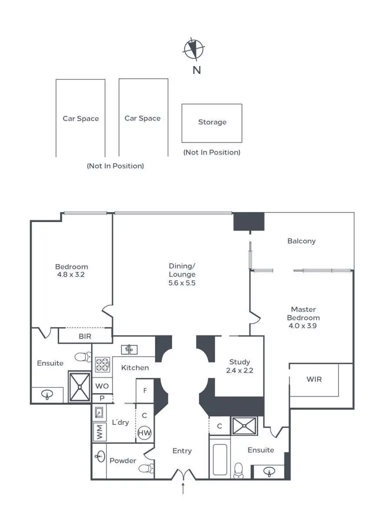 Floorplan of Homely apartment listing, 172/350 St Kilda Road, Melbourne VIC 3004