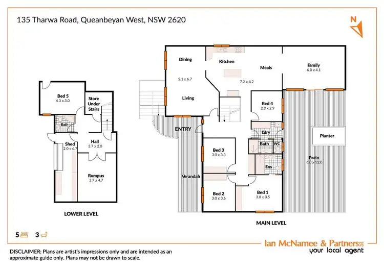Floorplan of Homely house listing, 135 Tharwa Road, Queanbeyan West NSW 2620