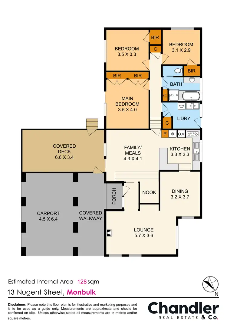 Floorplan of Homely house listing, 13 Nugent Street, Monbulk VIC 3793