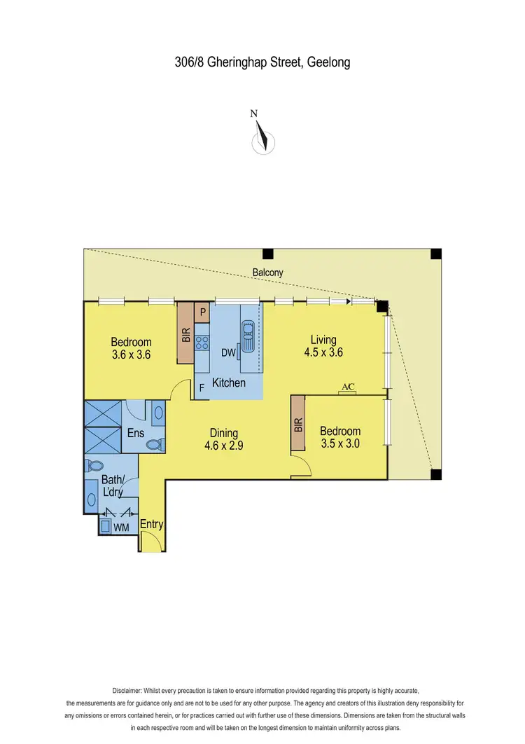 Floorplan of Homely apartment listing, 306/8 Gheringhap Street, Geelong VIC 3220