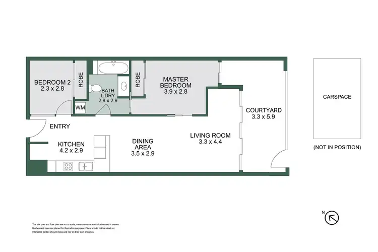 Floorplan of Homely apartment listing, G3/99 Nott Street, Port Melbourne VIC 3207