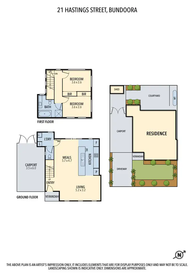 Floorplan of Homely house listing, 21 Hastings Street, Bundoora VIC 3083
