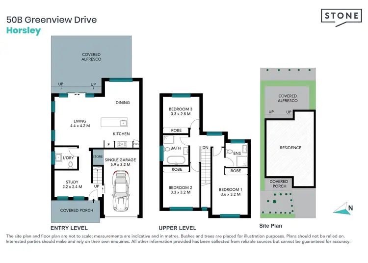 Floorplan of Homely semi-detached listing, 50B Greenview Drive, Horsley NSW 2530