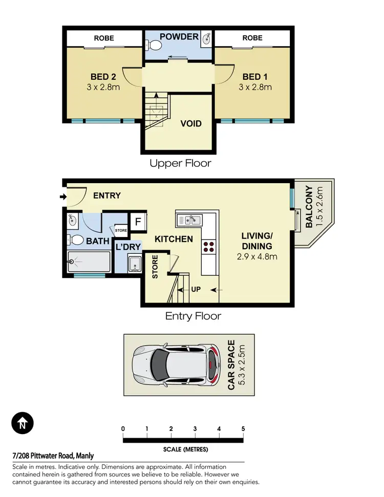 Floorplan of Homely apartment listing, 7/208 Pittwater Road, Manly NSW 2095