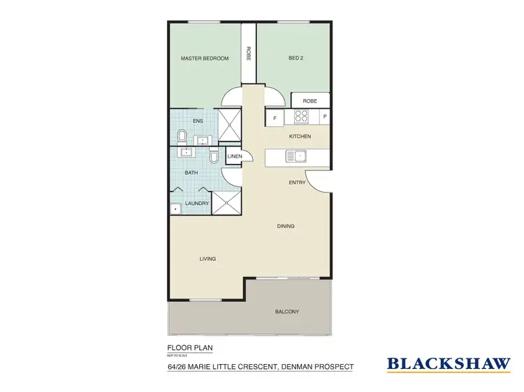 Floorplan of Homely apartment listing, 64/26 Marie Little Crescent, Denman Prospect ACT 2611