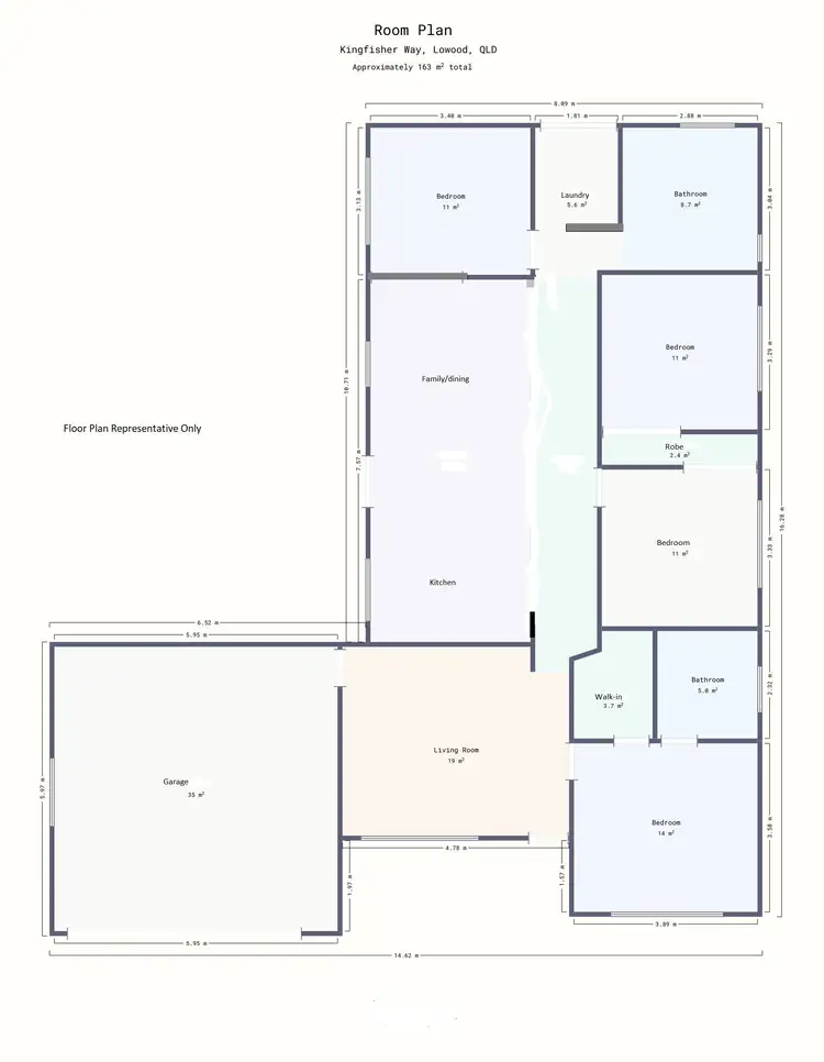 Floorplan of Homely house listing, 10 Kingfisher Way, Lowood QLD 4311