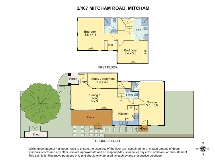 Floorplan of Homely townhouse listing, 2/467 Mitcham Road, Mitcham VIC 3132