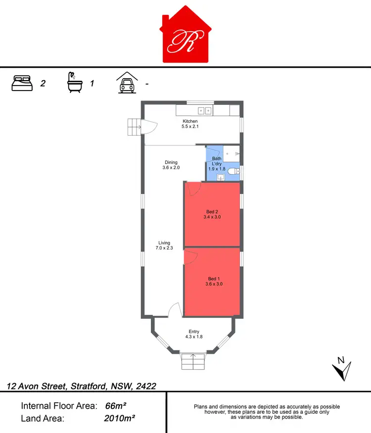 Floorplan of Homely house listing, 12 Avon Street, Stratford NSW 2422