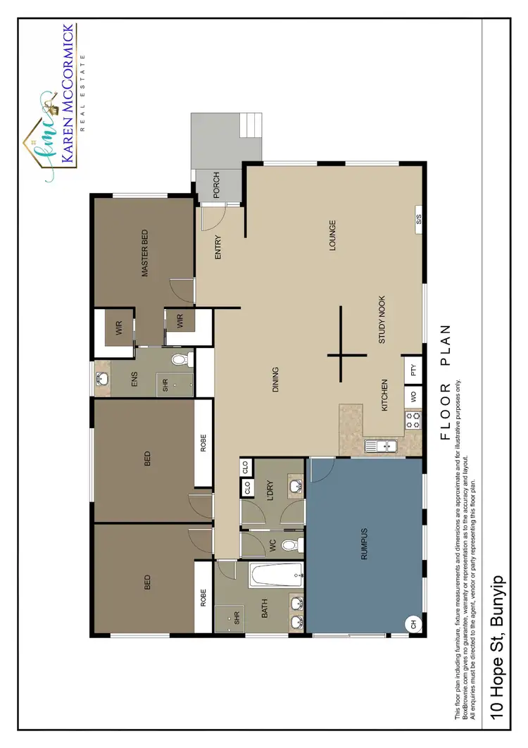 Floorplan of Homely house listing, 10 Hope Street, Bunyip VIC 3815