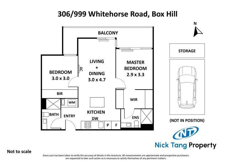 Floorplan of Homely apartment listing, 306/999 Whitehorse Road, Box Hill VIC 3128