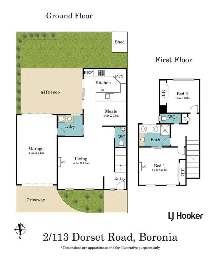 Floorplan of Homely unit listing, 2/113 Dorset Road, Boronia VIC 3155