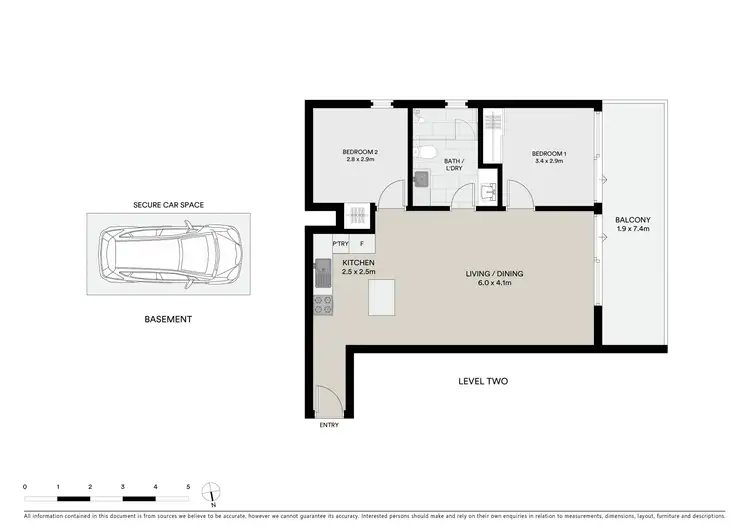 Floorplan of Homely apartment listing, 202/126 Chapel Street, St Kilda VIC 3182