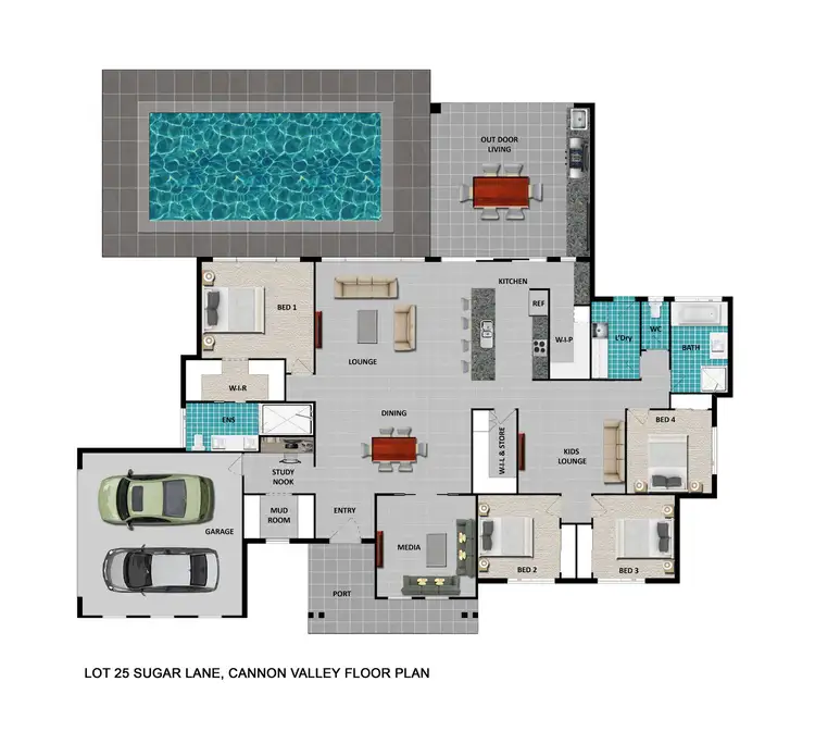 Floorplan of Homely house listing, Lot 25 Sugar Lane, Cannon Valley QLD 4800