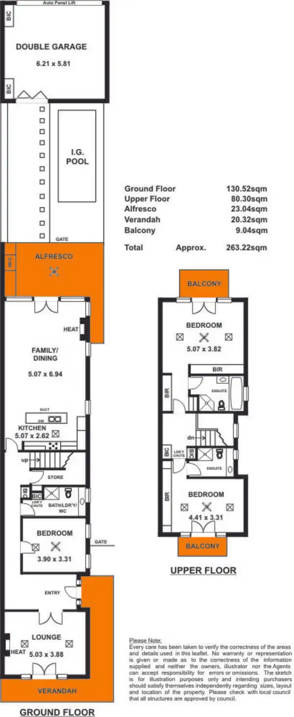 Floorplan of Homely house listing, 45A Hughes Street, Unley SA 5061