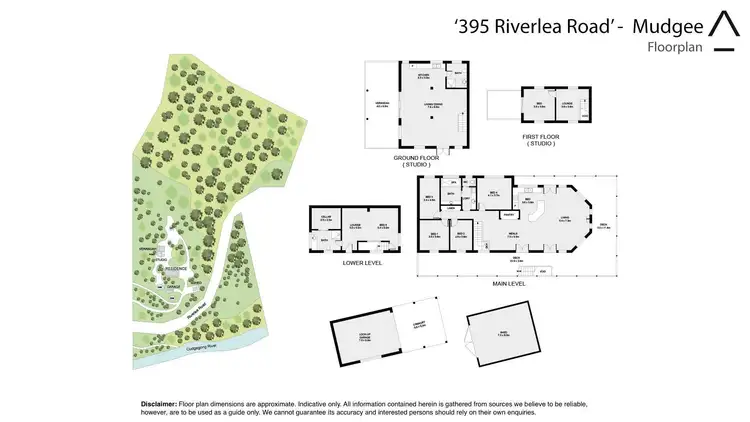 Floorplan of Homely rural property listing, 395 Riverlea Road, Mudgee NSW 2850