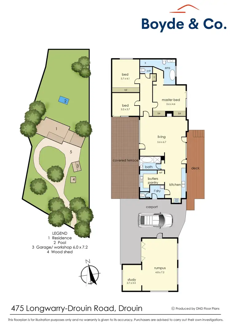 Floorplan of Homely house listing, 475 Longwarry-Drouin Road, Drouin VIC 3818