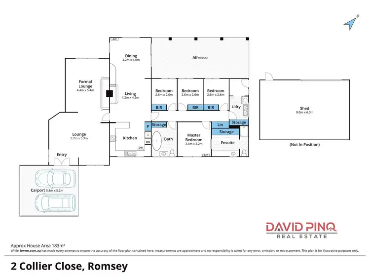 Floorplan of Homely house listing, 2 Collier Close, Romsey VIC 3434