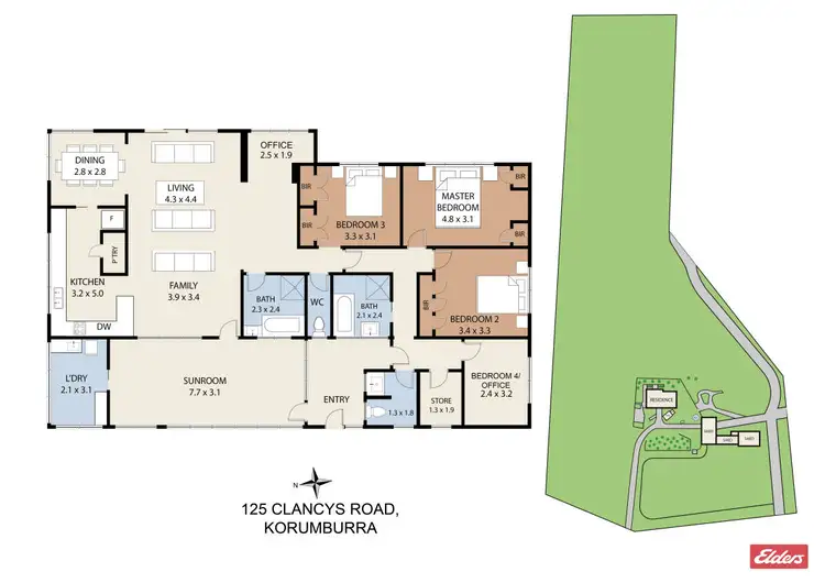 Floorplan of Homely rural property listing, 125 Clancys Road, Korumburra VIC 3950