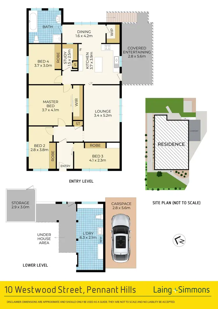 Floorplan of Homely house listing, 10 Westwood Street, Pennant Hills NSW 2120