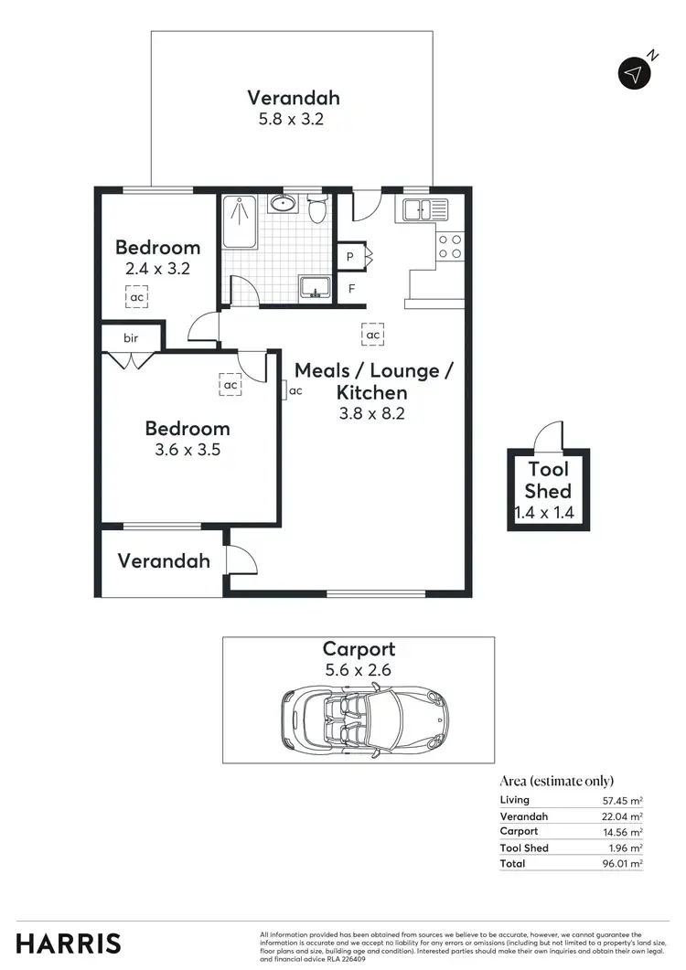 Floorplan of Homely house listing, 6/20 Cookes Road, Windsor Gardens SA 5087