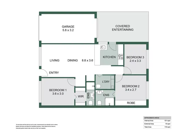 Floorplan of Homely unit listing, 9/3 Drinnan Close, Surf Beach NSW 2536