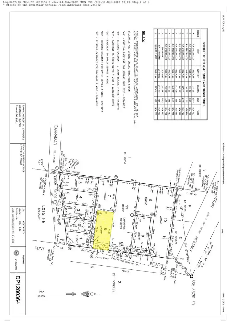 Floorplan of Homely land listing, 14 Punt Road, Gol Gol NSW 2738