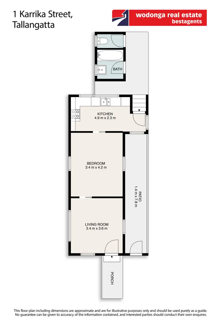 Floorplan of Homely house listing, 1 Karrika Street, Tallangatta VIC 3700