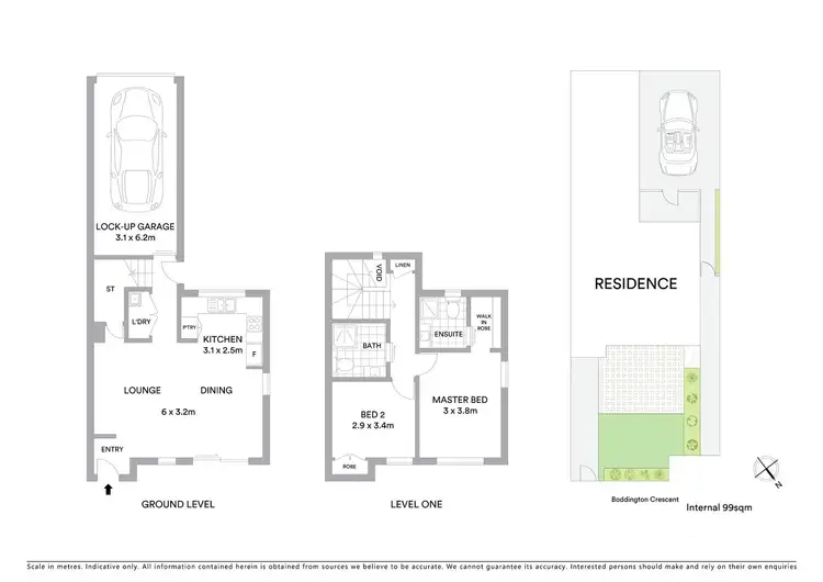 Floorplan of Homely townhouse listing, 6/1 Bateman Street, Kambah ACT 2902
