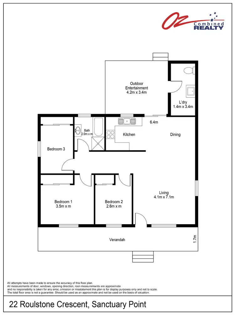 Floorplan of Homely house listing, 22 Roulstone Crescent, Sanctuary Point NSW 2540