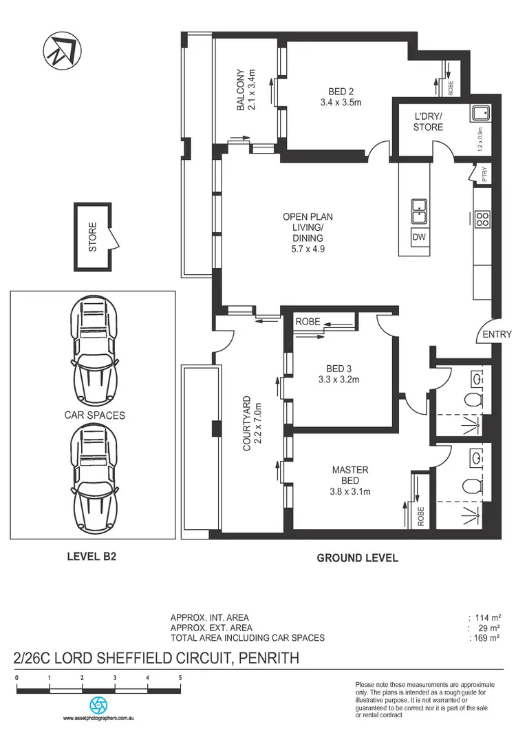 Floorplan of Homely unit listing, 2/26C Lord Sheffield Circuit, Penrith NSW 2750