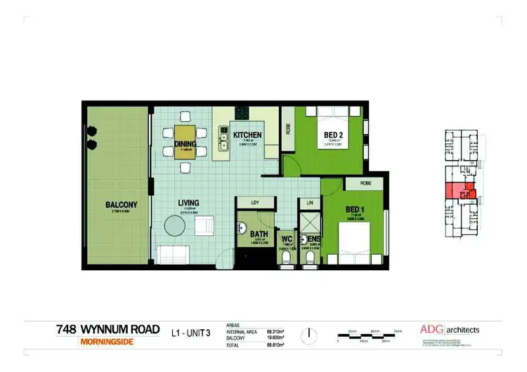 Floorplan of Homely apartment listing, 3/748 Wynnum Road, Morningside QLD 4170