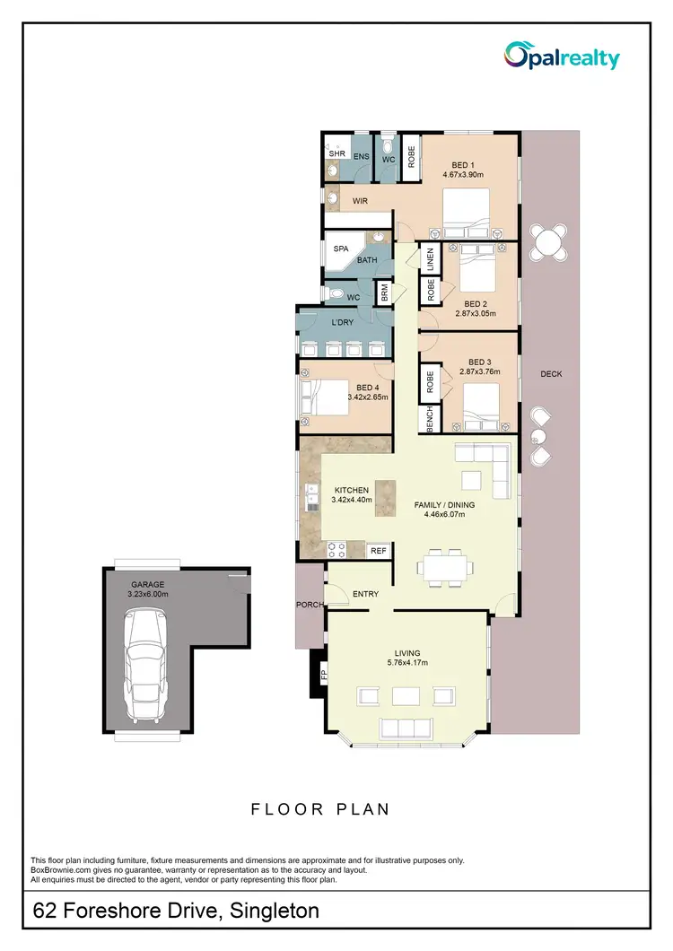 Floorplan of Homely house listing, 62 Foreshore Drive, Singleton WA 6175