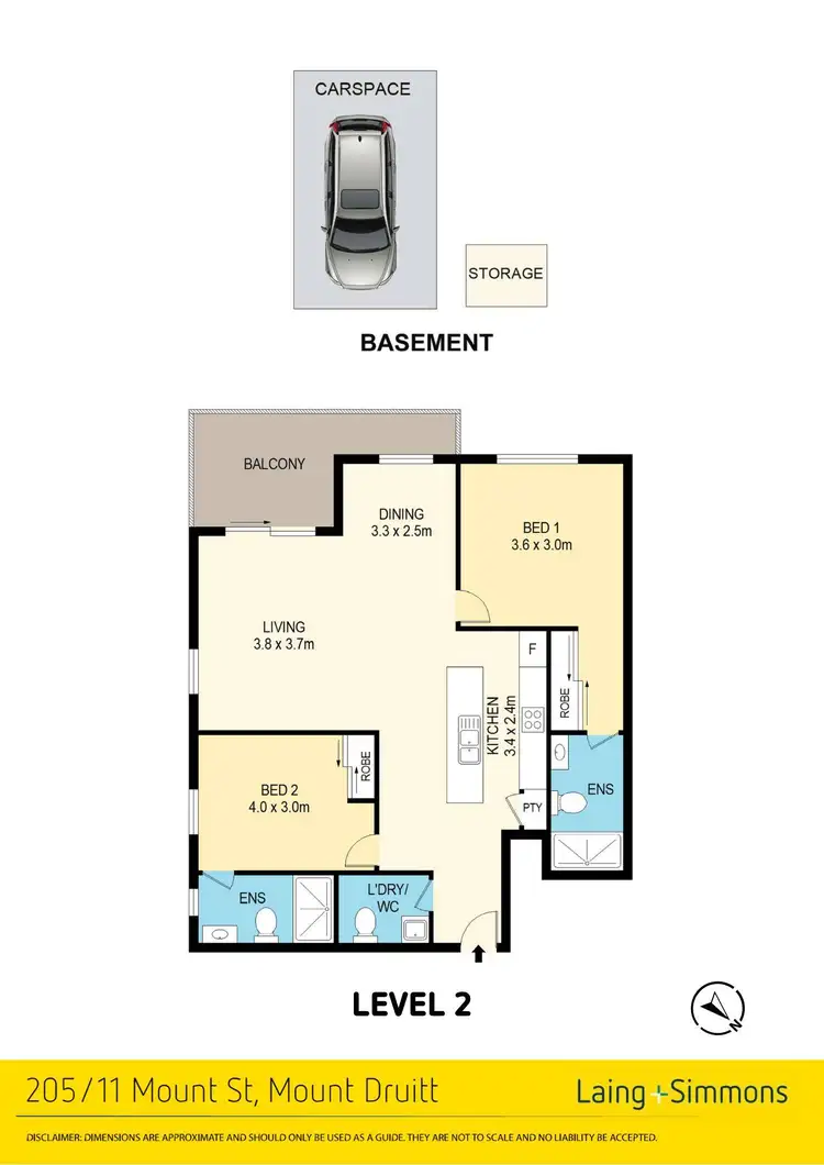 Floorplan of Homely unit listing, 205/11 Mount Street, Mount Druitt NSW 2770