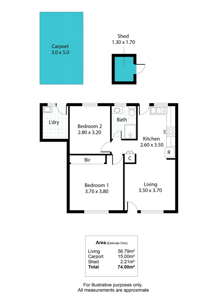 Floorplan of Homely unit listing, 3/443 Anzac Highway, Camden Park SA 5038
