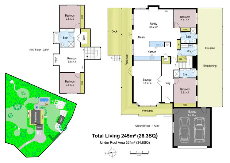 Floorplan of Homely house listing, 7 Massimo Court, Drouin VIC 3818