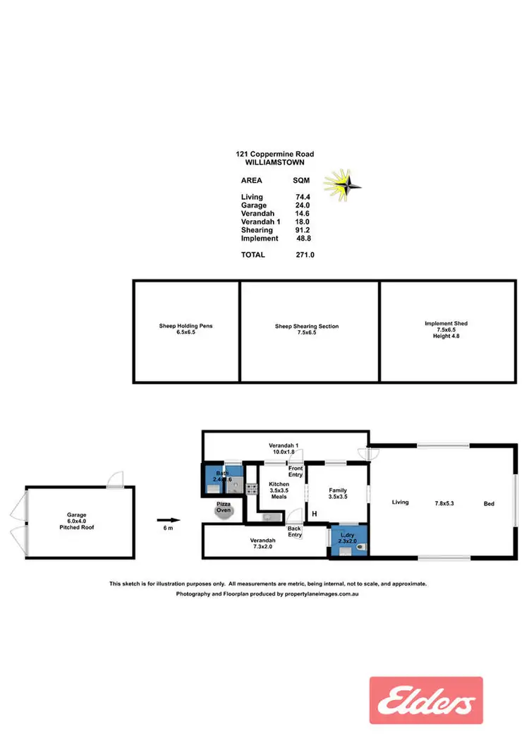 Floorplan of Homely house listing, 121 Coppermine Road, Williamstown SA 5351