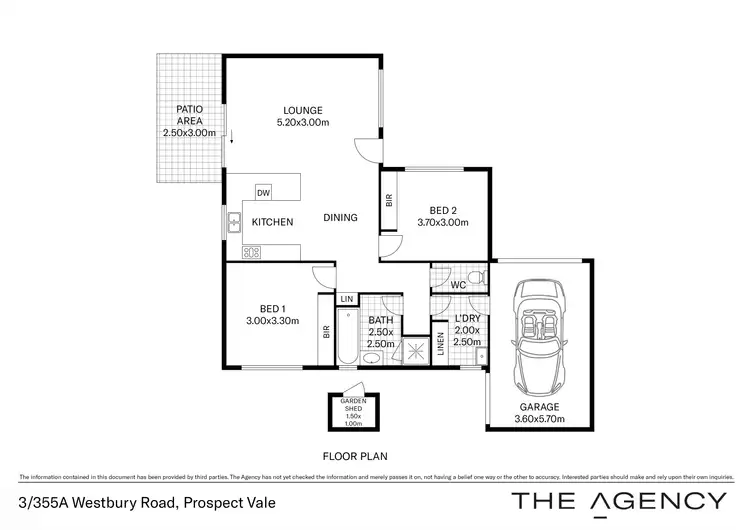 Floorplan of Homely unit listing, 3/355A Westbury Road, Prospect Vale TAS 7250