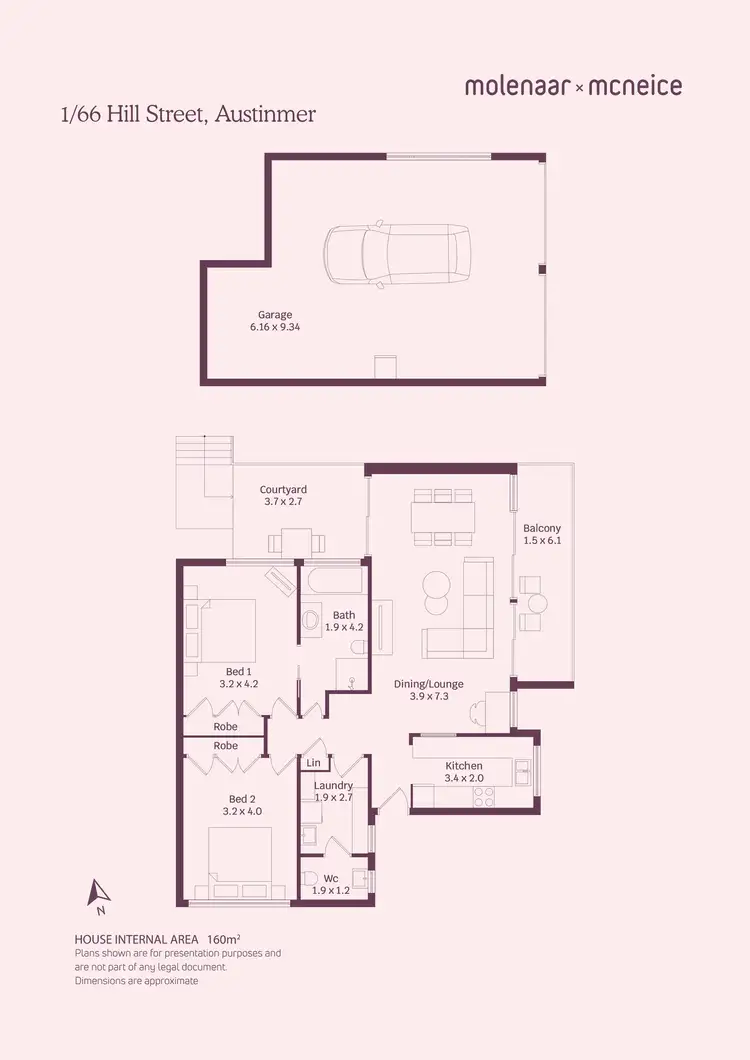 Floorplan of Homely semi-detached listing, 1/66 Hill Street, Austinmer NSW 2515