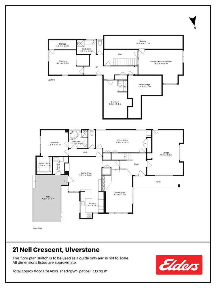 Floorplan of Homely house listing, 21 Nell Crescent, Ulverstone TAS 7315