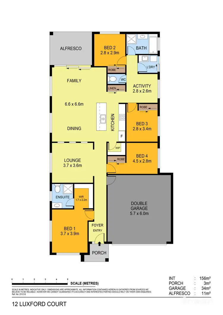 Floorplan of Homely house listing, 12 Luxford Court, Strathdale VIC 3550