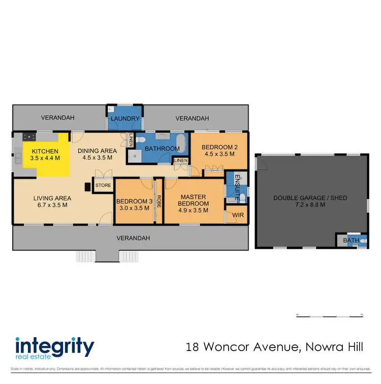 Floorplan of Homely rural property listing, 18 Woncor Avenue, Nowra Hill NSW 2540