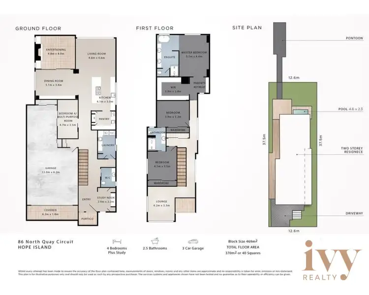 Floorplan of Homely house listing, 86 North Quay Circuit, Hope Island QLD 4212