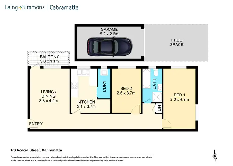 Floorplan of Homely unit listing, 4/8 Acacia Street, Cabramatta NSW 2166