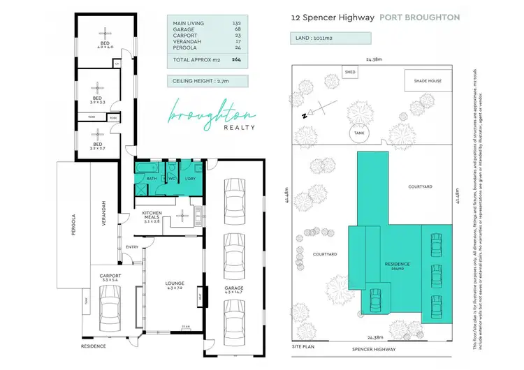 Floorplan of Homely house listing, 12 Spencer Highway, Port Broughton SA 5522
