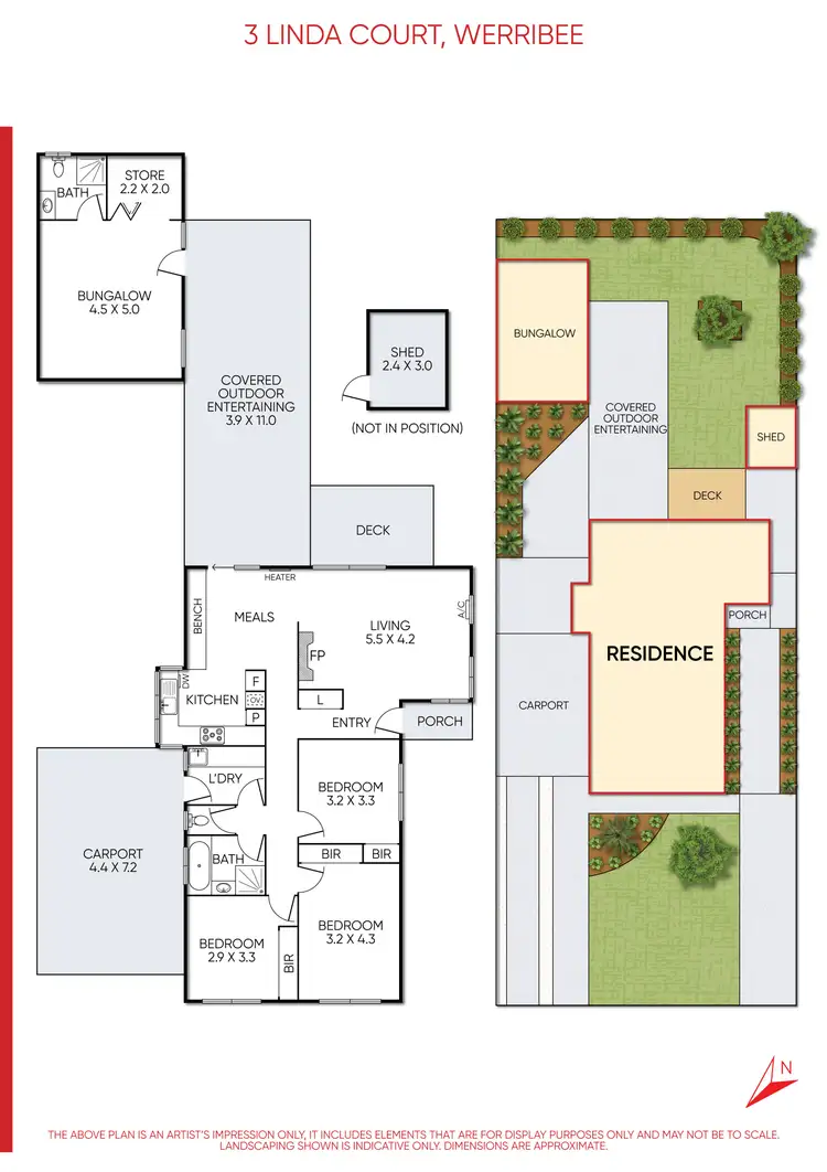 Floorplan of Homely house listing, 3 Linda Court, Werribee VIC 3030