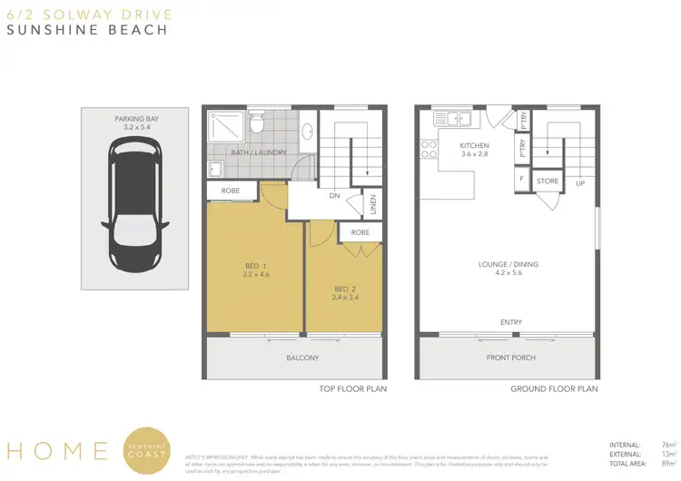 Floorplan of Homely unit listing, 6/2-4 Solway Drive, Sunshine Beach QLD 4567