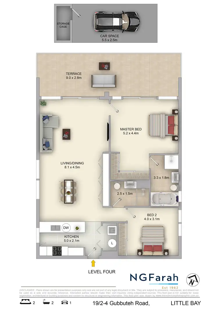 Floorplan of Homely apartment listing, 19/2-4 Gubbuteh Road, Little Bay NSW 2036