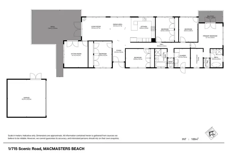 Floorplan of Homely house listing, 1-715 The Scenic Road, Macmasters Beach NSW 2251