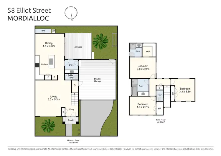 Floorplan of Homely townhouse listing, 58 Elliot Street, Mordialloc VIC 3195